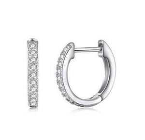 St.KARATS Small Crystal Hoop Earrings